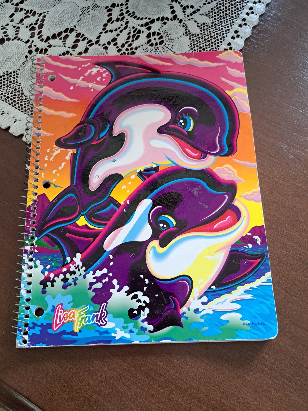 Lisa Frank Max And Minnie Splash Spiral Notebook from the 90s